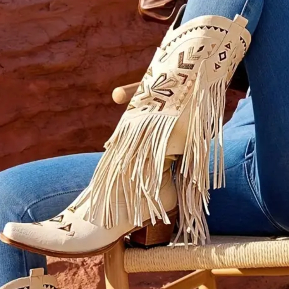 NWT Women's Western Cowgirl Boots - Picture 3 of 5